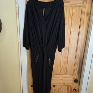 Melissa McCarthy & 7Seven Womens Black Jumpsuit XL